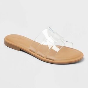Women’s Carla Sandals with Memory Foam Insole - Universal Thread Clear 7